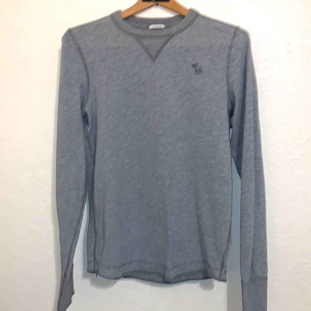 Abercrombie 90’s Vintage  Gray Muscle Long Sleeve